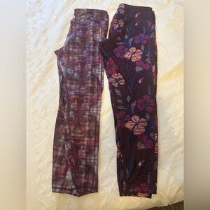 Pro Player Purple Patterned and Floral Leggings Bundle